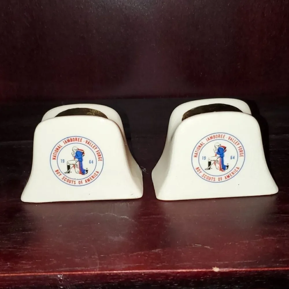 Vtg. BSA 1964 Valley Forge Salt Pepper Shakers
